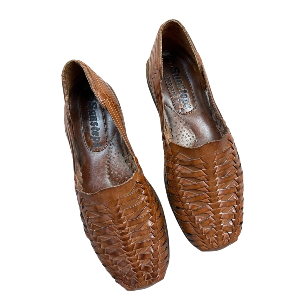 Sunsteps Men's Handwoven Leather Huarache Sandal - Brown
